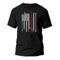 Fishing Rod American Flag Tee For Him