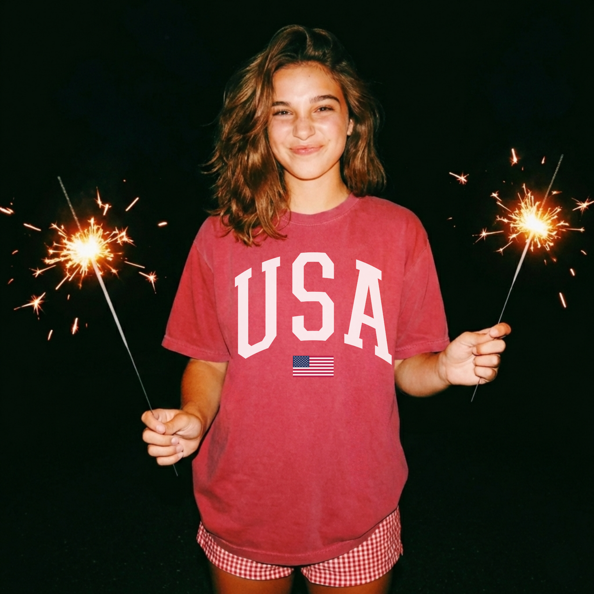 USA Varsity Tee For Her