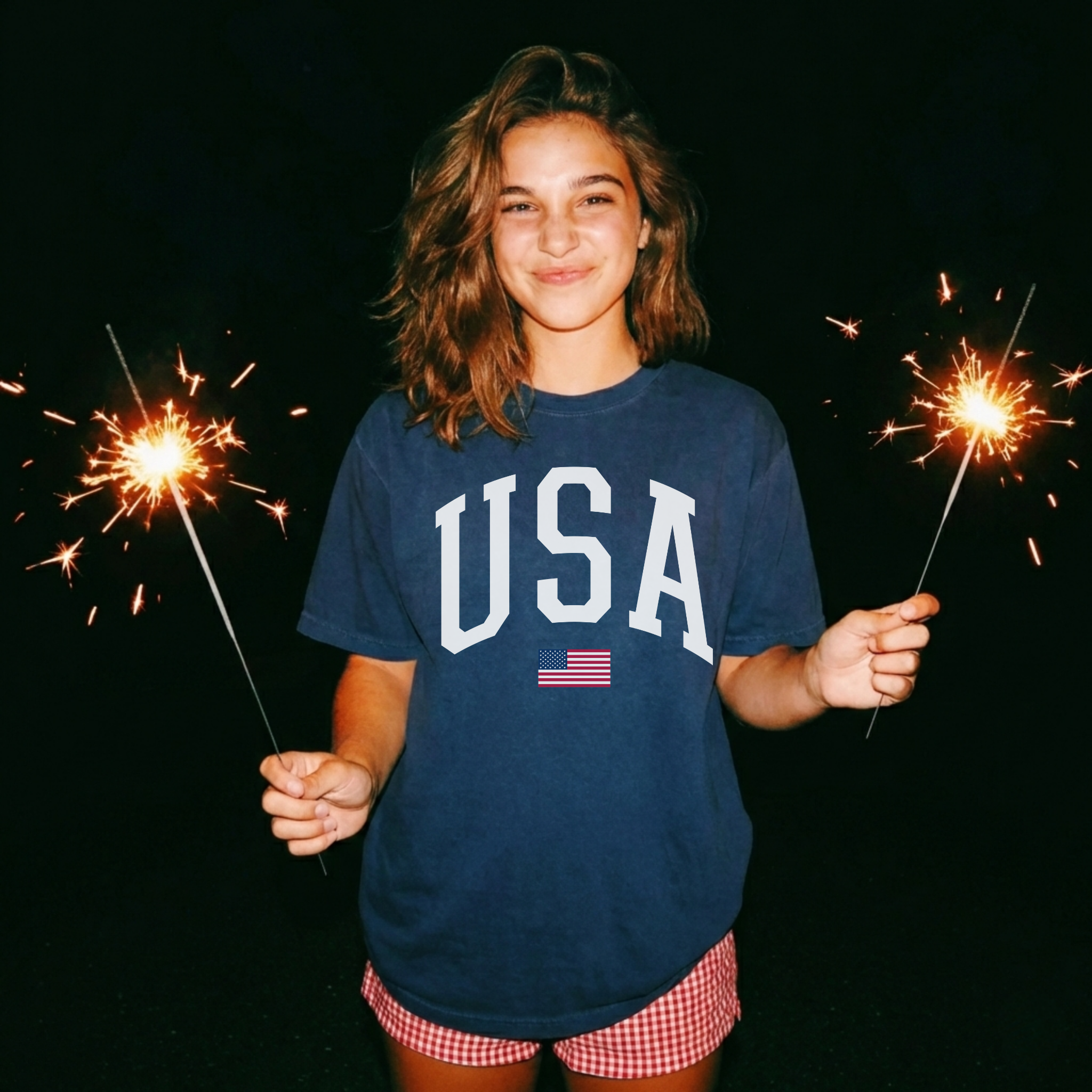 USA Varsity Tee For Her